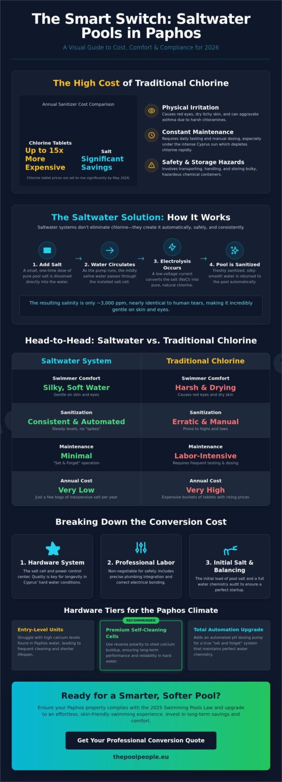 Convert Pool to Saltwater in Cyprus: 2026 Cost and Benefits Guide - The ...